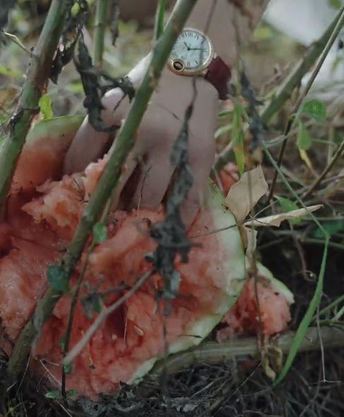 网红小鱼海棠吃瓜